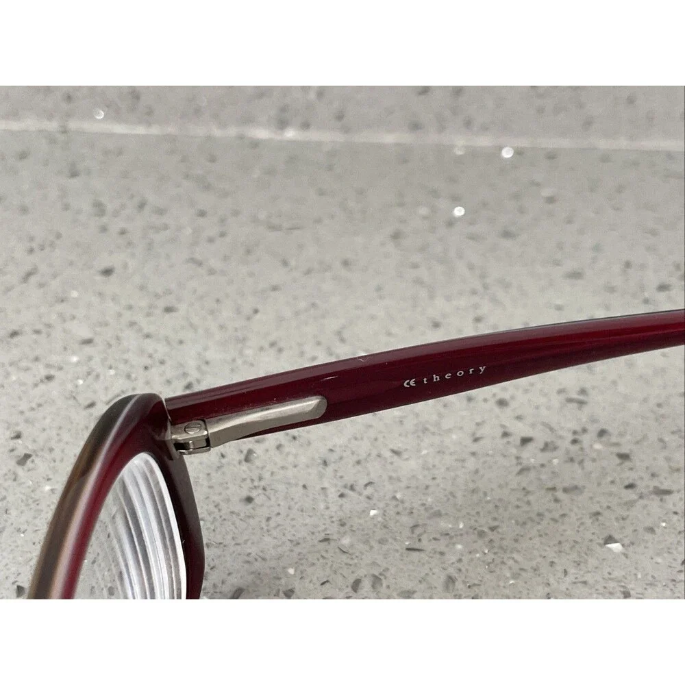 THEORY Eyeglasses Frames ONLY TH1140 C03 135 51 17 Brown Rectangular pink